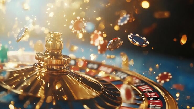 Professional dealers presenting live blackjack table